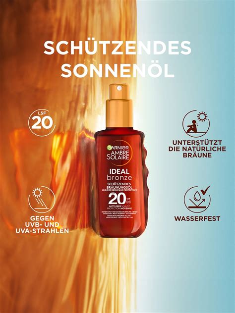 Ambre Solaire Ideal Bronze Schützendes Sonnenöl .